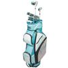 Golf Girl FWS3 Ladies Petite Golf Clubs Set with Cart Bag, All Graphite, Left Hand, Teal view 1