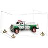 Better Display Cases Acrylic Versatile Display Case - Large Rectangle Box with Clear Case, Clear Base and Gold Risers 15.25" x 12" x 9" (A082, V13) view 1