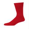 BoardroomSocks Merino Wool Mid-Calf Dress Socks for Men, Ribbed Dress Socks, Red view 1