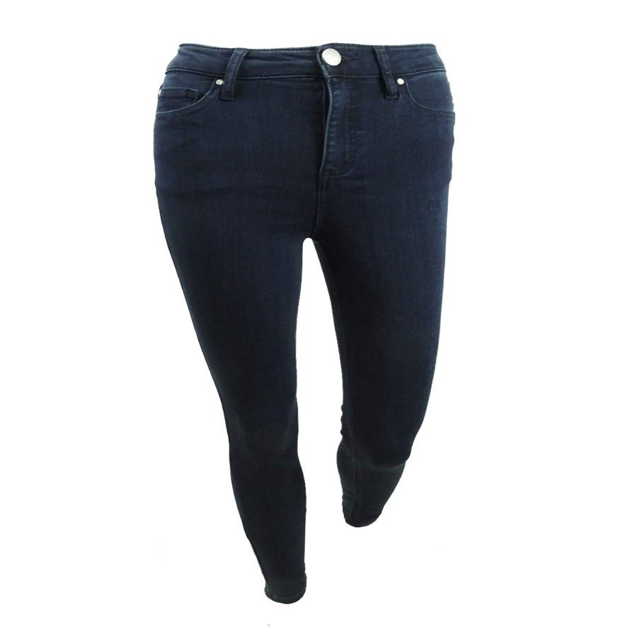 Tinseltown Womens Juniors High Waist Stertch Skinny Jeans Blue 1