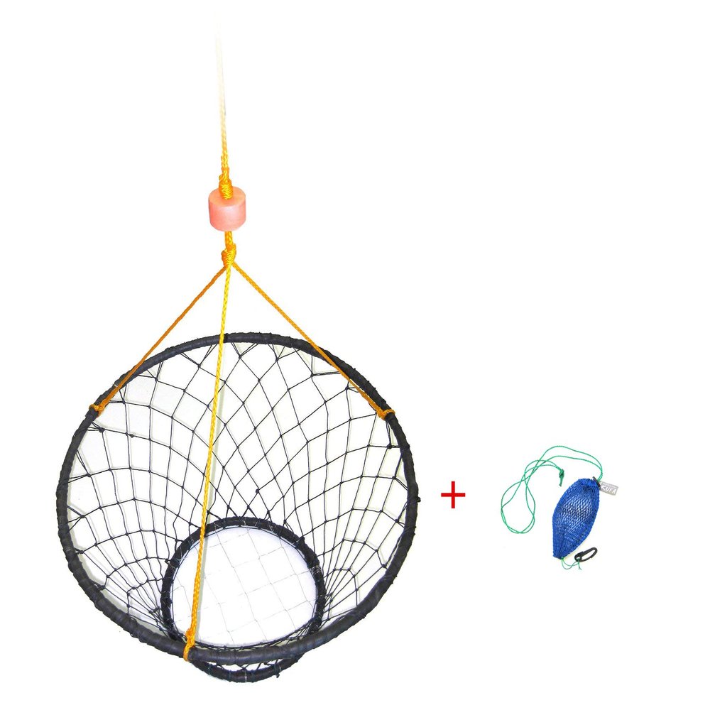 KUFA Rubber Wrapped 30-Inch Crab Ring with 50-feet Rope and Accessories (CT88N+BAG4)