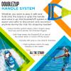 ZUP You Got This 260 Board and Handle Combo with EVA Foam Padding, All-in-One Kneeboard, Wakeboard, Wakeskate, and Wakesurf Board for Kids, Teens, and Adults, Black, 51.7" x 23.8" x 4.6" view 4