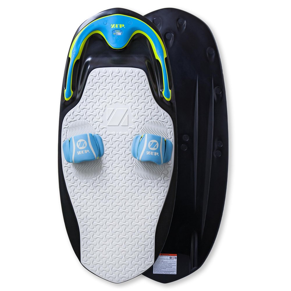 ZUP You Got This All-in-One Board for Kneeboarding, Wakeboarding, Wakeskating, and Wakesurfing, Versatile Design for All Ages, Available in 160 and 260 Models, 51.7" x 23.8" x 4.6, Black