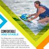 ZUP You Got This All-in-One Board for Kneeboarding, Wakeboarding, Wakeskating, and Wakesurfing, Versatile Design for All Ages, Available in 160 and 260 Models, 51.7" x 23.8" x 4.6, Black view 3