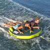ZUP Zone Buster 2-Person Towable Heavy Duty Deck Tube for Boating with Stabilizer Fins, Quick-Connect Tow Hook & Full Nylon Cover, 64" x 60" view 2