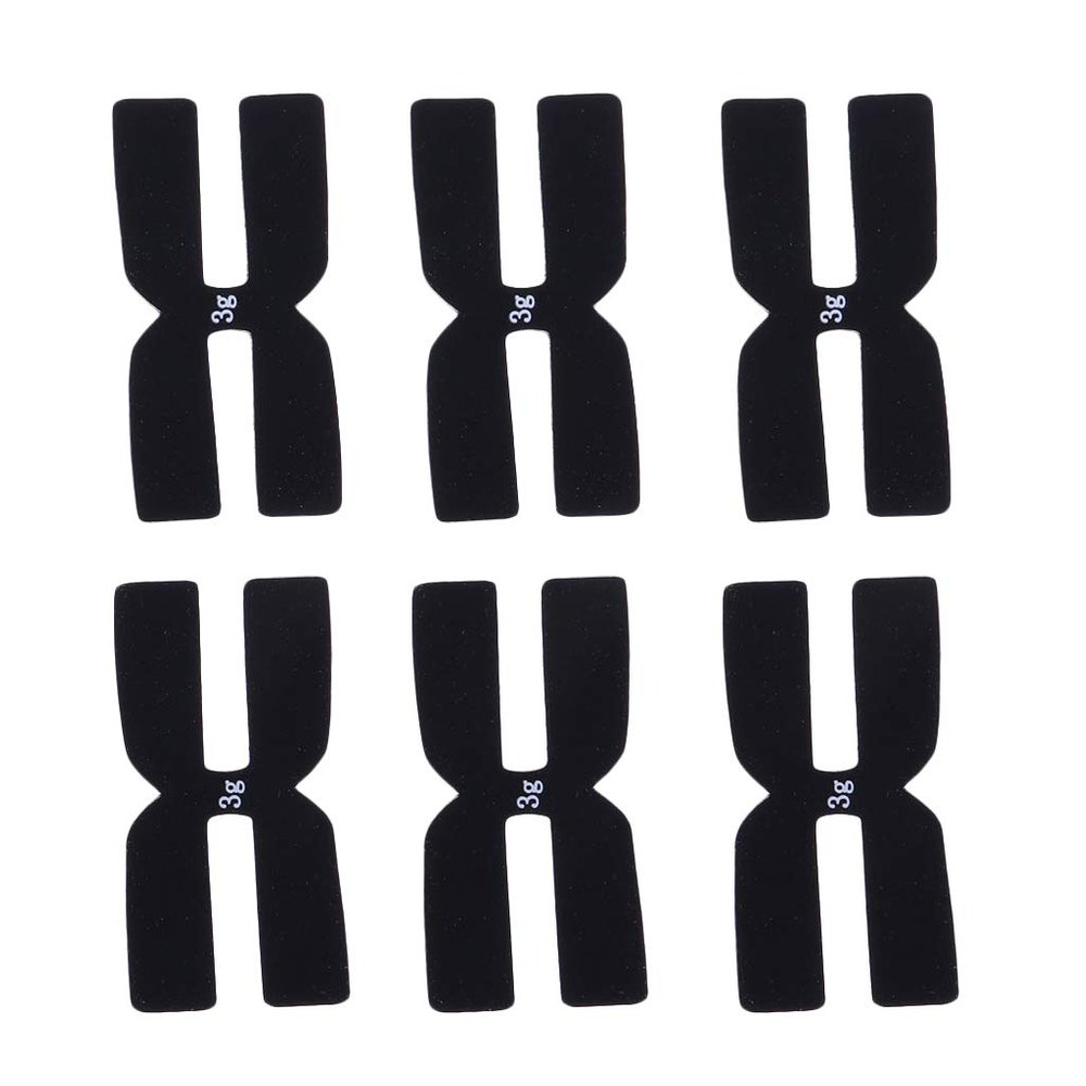 LoveinDIY 6X 3 H Shape Weight/Balance Strips Badminton Racquet Balancer Tape, Black, 4x2cm