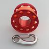 LoveinDIY 10m Alloy Cave Diving Finger Spool Dive Reel, Red view 3