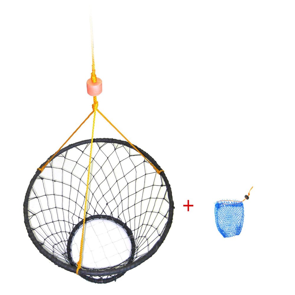 KUFA Rubber Wrapped 30-Inch Crab Ring with 50-feet Rope and Accessories (CT88N+BAG1)