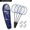 Poolmaster 72862 Backyard, Swimming Pool, Water or Lawn Badminton Set, (Includes 4 Rackets and 4 Birdies) , Blue view 2