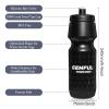 GEMFUL Bike Water Bottle BPA Free 750 ml 2 Pack view 3