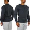 ToBeInStyle Men's Heavy or Medium Weight Premium Waffle Thermal Long Sleeve Crewneck Shirt - Charcoal Henley - S view 3