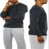 ToBeInStyle Men's Heavy or Medium Weight Premium Waffle Thermal Long Sleeve Crewneck Shirt - Charcoal Henley - S view 4