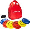 GOOSO Disc Golf Set - Driver, Mid-Range and Putter Discs with Disc Golf Bag for Outdoor and Backyard, Comfortable Plastic, 6 Pack view 2