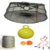 KUFA Sports Tower Style Prawn Trap with 400' Rope, Yellow Float, Vented Bait Jar & Harness Combo (CT77+PAL55+HA2) view 1