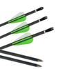 ZSHJGJR 31 Inch Archery Carbon Arrows 600 Spine for Compound Bow Recurve Bow Target Practice Hunting Shooting Arrows with Arrow Quiver 12 Pack (12pcs Arrows + 1pc Quiver) view 2