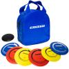 GOOSO Disc Golf Set - Driver, Mid-Range and Putter Discs with Disc Golf Bag for Outdoor and Backyard, Comfortable Plastic, 6 Pack view 2