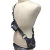 AISHFP Medieval Sword Belt, Adjustable Waist Sheath Scabbard Frog Holder with PU Leather Buckle Strap Holster, Rapier Knight Sword Belt Frog Dagger Pirate Sword Bag for Man Woman,Black view 1