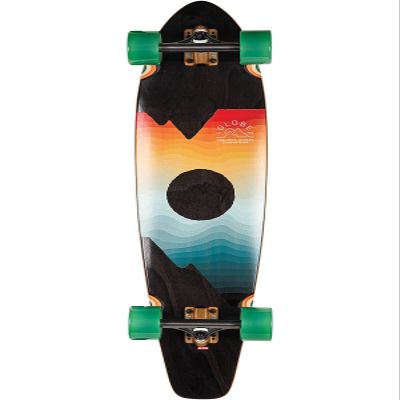 Globe Arcadia Complete Skateboard,Black Maple/Chromeset,36" L x 9" W - 22.25" WB