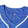 Phoneutrix Blank Plain Hip Hop Hipster Baseball Jersey Button Down Shirts Sports Uniforms Men Women Jersey (Blue, X-Large) view 4