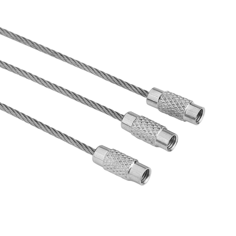 Cable Key Chain Cable Loop Rings Wire Key Rope Wire Keychains Luggage Tag Flashlight