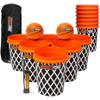 BasketPong Giant Yard Pong and Basketball Game with 12 Buckets, 2 Balls, Carrying Bag, and Air Pump  Outdoor Game for Lawn, Backyard, Beach, and Parties view 1