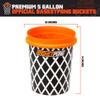 BasketPong Giant Yard Pong and Basketball Game with 12 Buckets, 2 Balls, Carrying Bag, and Air Pump  Outdoor Game for Lawn, Backyard, Beach, and Parties view 3
