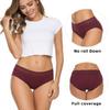 AYMEFF Cotton Underwear for Women Lace Bikini Panties Soft Stretch Hipster Breathable Briefs 5-Pack(6002S,Dark3) view 2