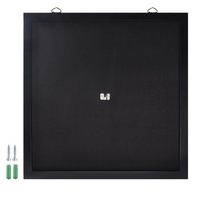 GSE Games & Sports Expert Black Dart Backboard with Wood Frame and Felt. Wall Protector for Dart Board Surround