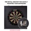 GSE Games & Sports Expert Black Dart Backboard with Wood Frame and Felt. Wall Protector for Dart Board Surround view 3