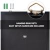 GSE Games & Sports Expert Black Dart Backboard with Wood Frame and Felt. Wall Protector for Dart Board Surround view 4