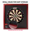 GSE Games & Sports Expert Mahogany Dart Backboard with Wood Frame and Felt. Wall Protector for Dart Board Surround view 3