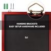GSE Games & Sports Expert Mahogany Dart Backboard with Wood Frame and Felt. Wall Protector for Dart Board Surround view 4