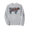 I love the smell of cow poop in the morning Funny Farmer cow Sweatshirt view 1