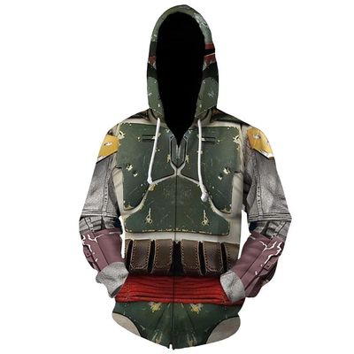 CHLOBLOM Hot TV Series Hoodie Cosplay Costume Pullover Sweatshirt Zip Jacket (M, Zipper Green)