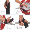 WARM BODY COLD MIND V1 Lifting Wrist Straps for Olympic Weightlifting - Rated at 660 lb - Hand Wraps for Powerlifting, Weight Lifting, Bodybuilding Functional/Cross Training, Deadlift Gym Bar, Cotton view 2
