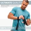 WARM BODY COLD MIND V1 Lifting Wrist Straps for Olympic Weightlifting - Rated at 660 lb - Hand Wraps for Powerlifting, Weight Lifting, Bodybuilding Functional/Cross Training, Deadlift Gym Bar, Cotton view 3