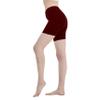 Womens Mid Rise Cotton Spandex Biker Shorts  7" Inseam, Stretch Workout & Yoga Shorts, Plus Sizes S5XL, Made in USA Burgundy view 2