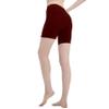 Womens Mid Rise Cotton Spandex Biker Shorts  7" Inseam, Stretch Workout & Yoga Shorts, Plus Sizes S5XL, Made in USA Burgundy view 4