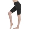 Mid Rise Cotton Spandex Biker Shorts for Women  Knee-Length, Breathable Workout & Yoga Shorts, Made in USA, Sizes S5XL Charcoal view 2