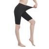 Mid Rise Cotton Spandex Biker Shorts for Women  Knee-Length, Breathable Workout & Yoga Shorts, Made in USA, Sizes S5XL Charcoal view 3