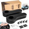 10L0L Golf Cart Rear Seat Armrest for Yamaha Club Car EZGO, Premium Leather Arm Rest with Cup Holder, No Drilling Required, Fits 1" Square Tube Only-Black view 1