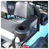 10L0L Golf Cart Rear Seat Armrest for Yamaha Club Car EZGO, Premium Leather Arm Rest with Cup Holder, No Drilling Required, Fits 1" Square Tube Only-Black view 2