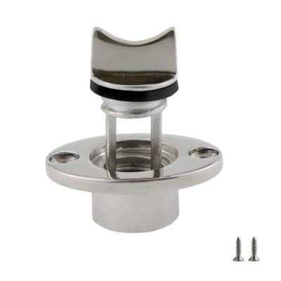 Heavy Duty 316 Stainless Steel Boat Marine Garboard Drain Plug Kit with Screws & O Ring for 1 Inch(25.4MM) Hole 3/4IN(18.7MM) Thread O.D.Plumbing Fittings
