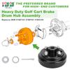 10L0L Golf Cart Brake Drum Hub Assembly for EZGO TXT 1991-Up Gas & Electric Models, Replacement for OEM 21807-G1 21807G1 41843-G1, Durable Rear Wheel Brake Hub Drum, EZGO Golf Cart Parts Replacement view 2