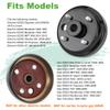 10L0L Golf Cart Brake Drum Hub Assembly for EZGO TXT 1991-Up Gas & Electric Models, Replacement for OEM 21807-G1 21807G1 41843-G1, Durable Rear Wheel Brake Hub Drum, EZGO Golf Cart Parts Replacement view 3