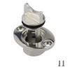1PC Stainless Steel 316 Marine Grade Boat FIT 1in (25.4mm) Hole Garboard Drain Plug 3/4IN(18.8MM) O.D.Thread W/Screws&O Ring view 1