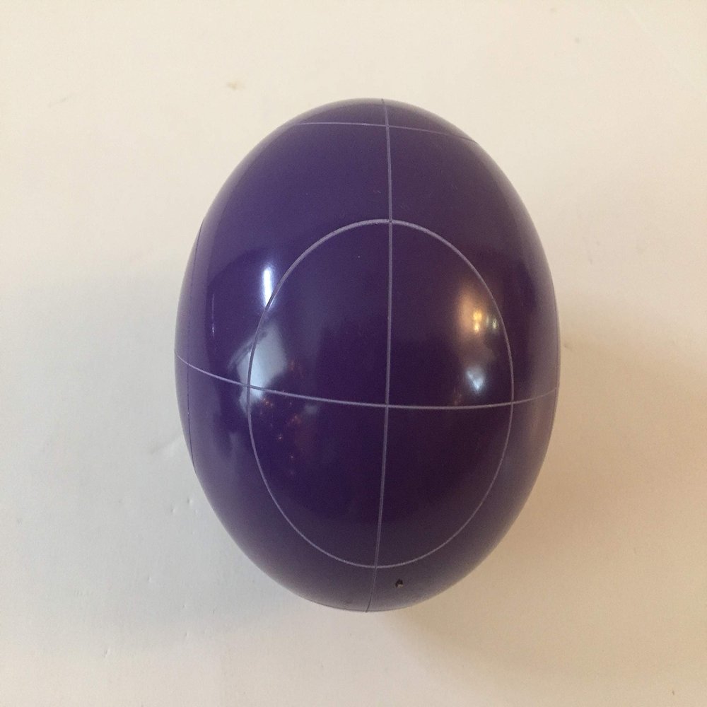 BuyBocceBalls Listing - Replacement Bocce Ball - 107mm - Purple with Circle Pattern