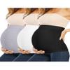 Rheane Belly Band Pregnancy Support Band Plus Size Belly Band For Pregnancy (Black+White+Grey 3) view 1