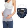 Rheane Belly Band Pregnancy Support Band Plus Size Belly Band For Pregnancy (Black+White+Grey 3) view 4