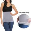 Rheane Pregnancy Belly Support Band Maternity Belly Band Maternity Jeans Extender (Black+Grey 2) view 3